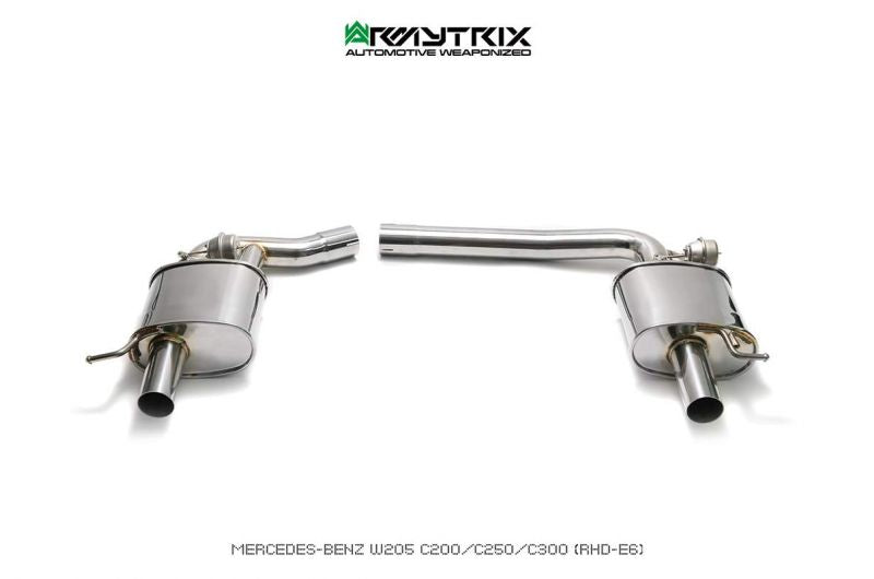 Armytrix exhaust systems for Mercedes Benz W205 C200/C250/C300 (2014-2018) valvetronic exhaust system