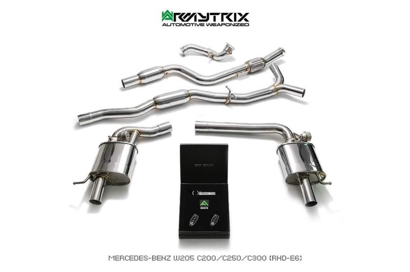 Armytrix exhaust systems for Mercedes Benz W205 C200/C250/C300 (2014-2018) valvetronic exhaust system