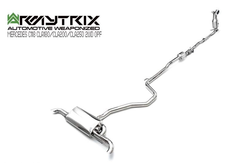 Armytrix exhaust system for Mercedes Benz C118 CLA180/CLA200/(2019-present) non-opf valvetronic exhaust system