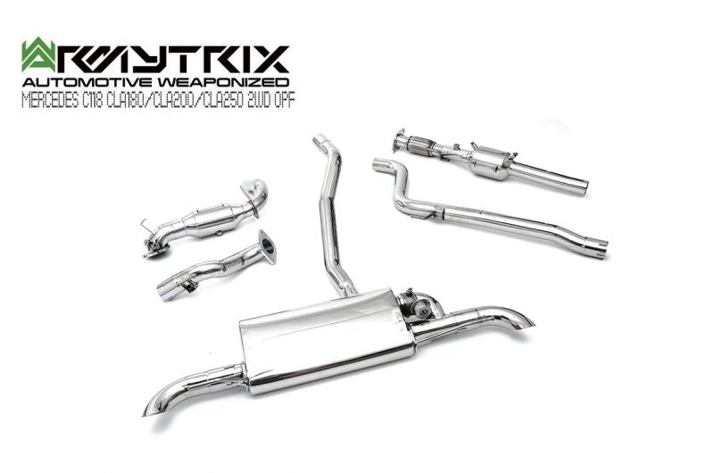 Armytrix exhaust system for Mercedes Benz C118 CLA180/CLA200/(2019-present) non-opf valvetronic exhaust system