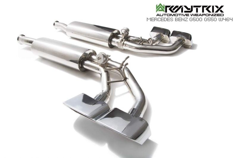 Armytrix exhaust system for Mercedes Benz W463A G500 (2018-present) valvetronic exhaust system