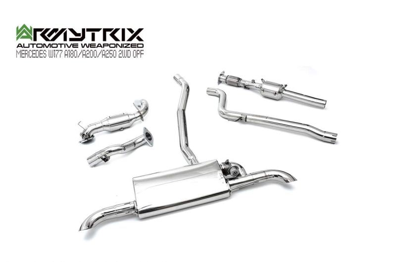 Armytrix exhaust systems for Mercedes Benz W177 A180/A200/A250 2WD OPF (2019-present) valvetronic exhaust system