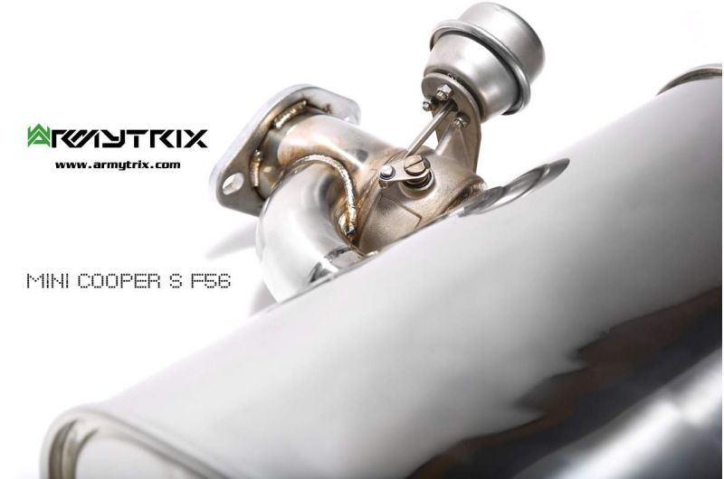 Výfukový systém Armytrix pro MINI Cooper S F56 F57 (2014-2018) valvetronic exhaust system