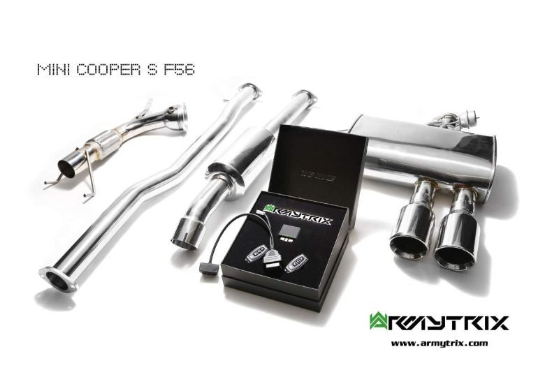 Armytrix exhaust system for MINI Cooper S F55 2.0 turbo (2014-2018) valvetronic exhaust system