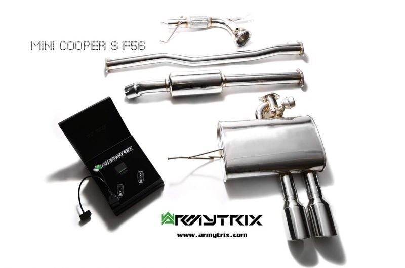 Výfukový systém Armytrix pro MINI Cooper S F56 F57 (2014-2018) valvetronic exhaust system