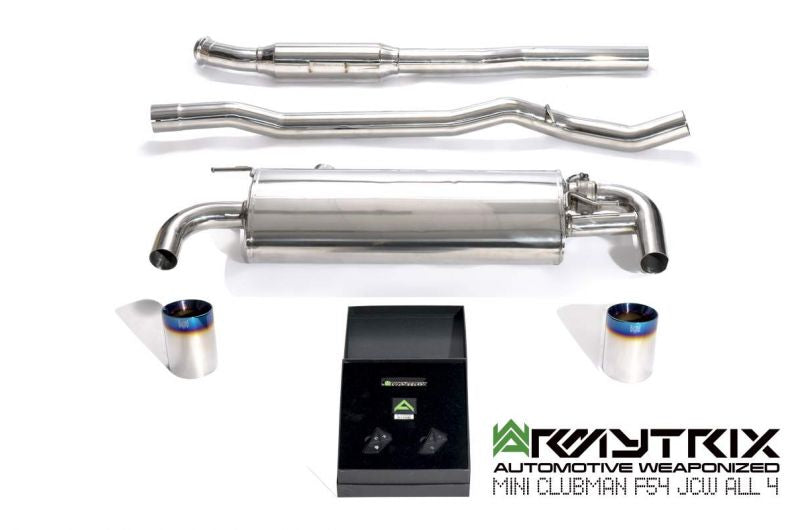 Armytrix exhaust system for Mini Clubman F54 JCW ALL 4 (2019-Present) valvetronic exhaust system