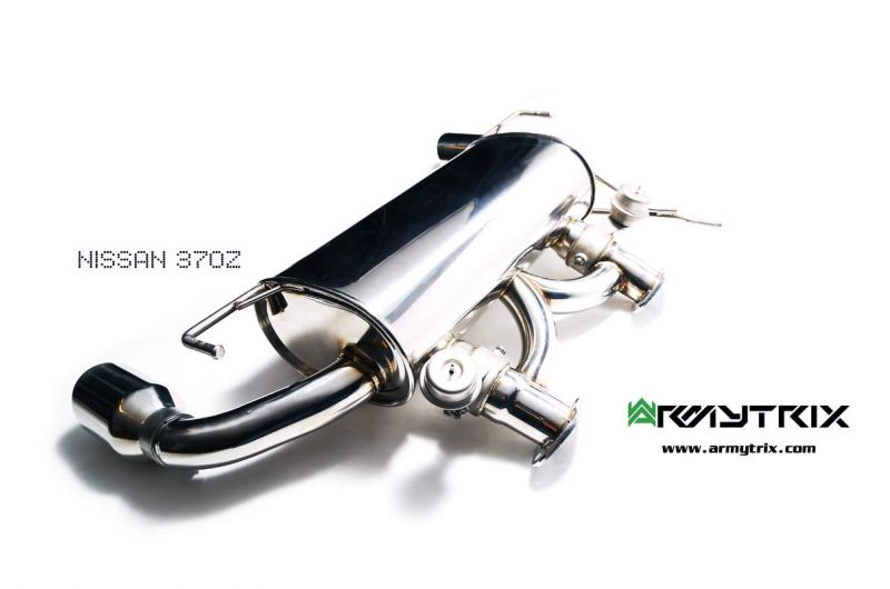 Armytrix exhaust system for Nissan 370Z 3.7 V6 (2009-2020) valvetronic exhaust system