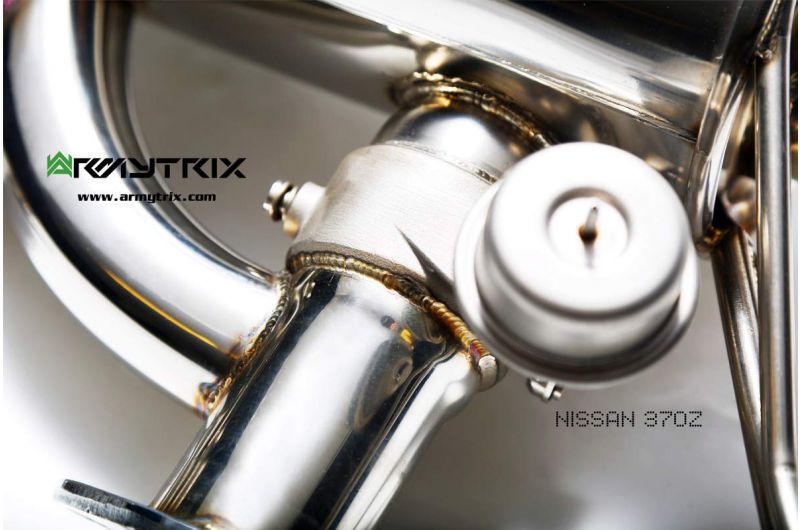 Armytrix exhaust system for Nissan 370Z 3.7 V6 (2009-2020) valvetronic exhaust system