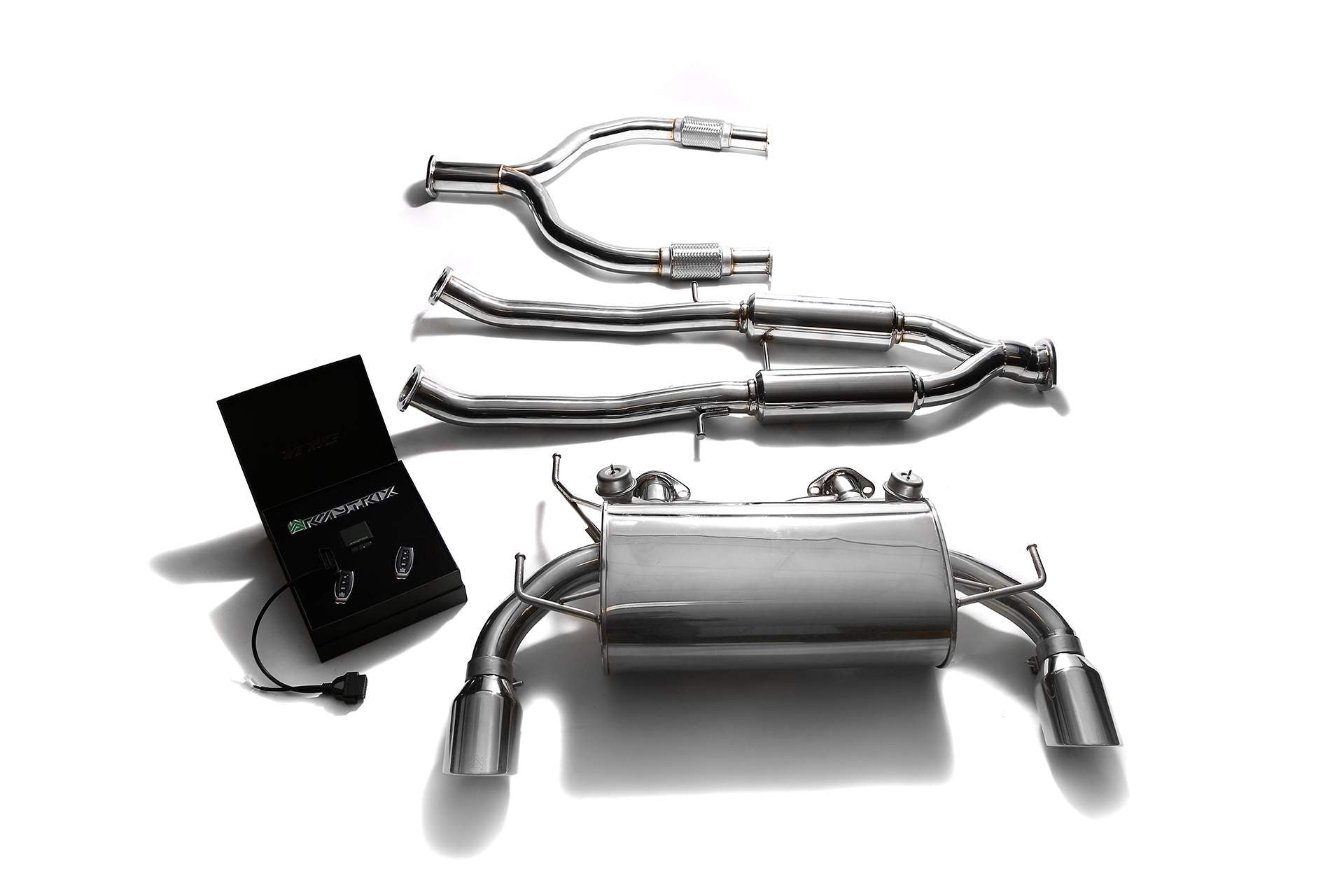 Armytrix exhaust system for Nissan 370Z 3.7 V6 (2009-2020) valvetronic exhaust system