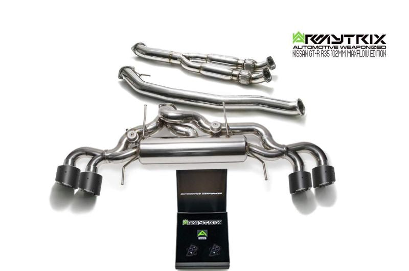 Armytrix exhaust system for Nissan GT-R R35 3.8 Twin-Turbo V6 (2007-Present) Maxflow Edition valvetronic exhaust system