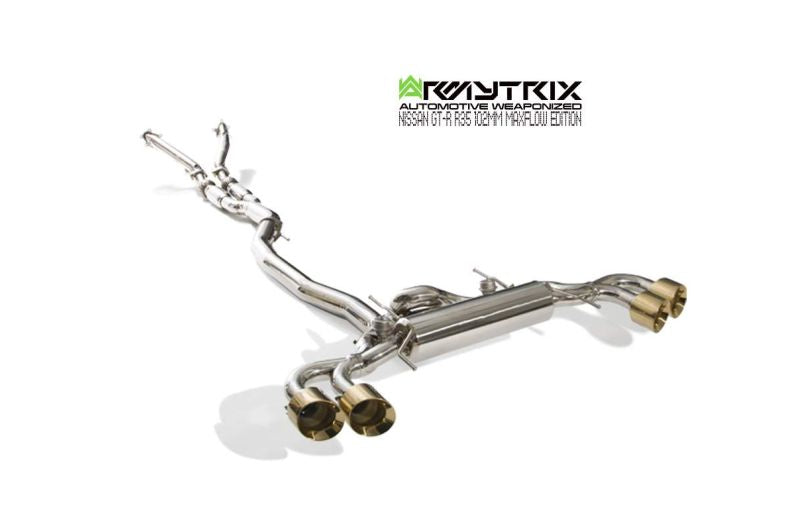 Armytrix exhaust system for Nissan GT-R R35 3.8 Twin-Turbo V6 (2007-Present) Maxflow Edition valvetronic exhaust system