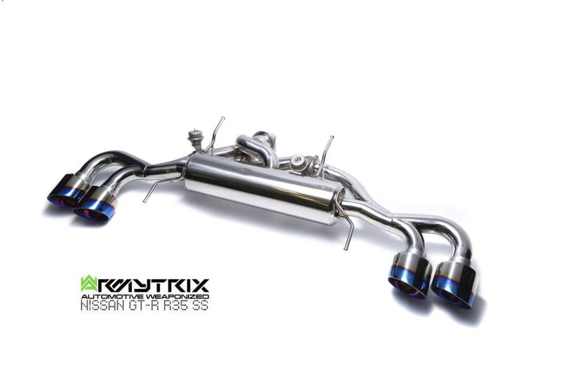 Armytrix exhaust system for Nissan GT-R R35 3.8 Twin-Turbo V6 (2007-Present) valvetronic exhaust system