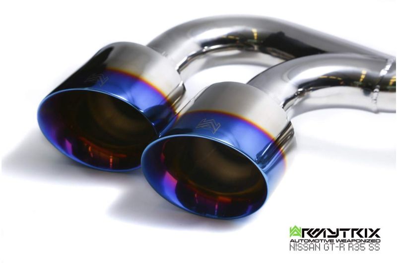 Armytrix exhaust system for Nissan GT-R R35 3.8 Twin-Turbo V6 (2007-Present) valvetronic exhaust system