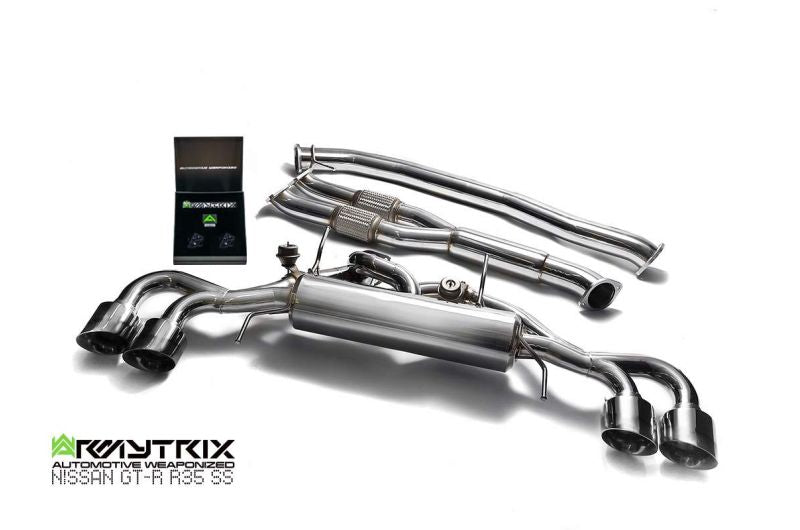 Armytrix exhaust system for Nissan GT-R R35 3.8 Twin-Turbo V6 (2007-Present) valvetronic exhaust system