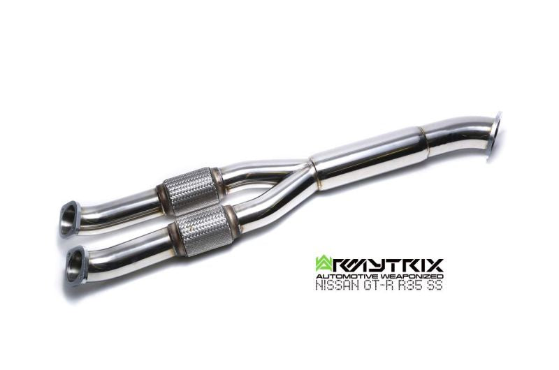 Armytrix exhaust system for Nissan GT-R R35 3.8 Twin-Turbo V6 (2007-Present) valvetronic exhaust system