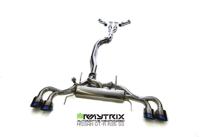 Armytrix exhaust system for Nissan GT-R R35 3.8 Twin-Turbo V6 (2007-Present) valvetronic exhaust system