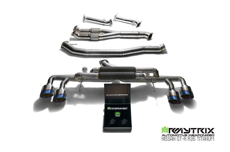 Armytrix exhaust system for Nissan GT-R R35 3.8 Twin-Turbo V6 (2017-Present) valvetronic exhaust system