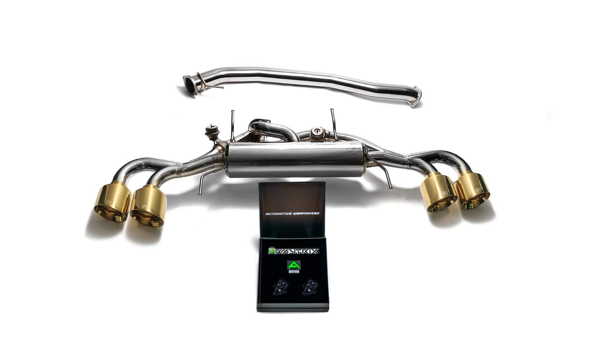 Armytrix exhaust system for Nissan GT-R R35 3.8 Twin-Turbo V6 (2007-Present) valvetronic exhaust system