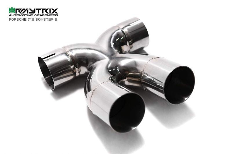 Armytrix exhaust system for Porsche 718 Cayman (2016-present) valvetronic exhaust system