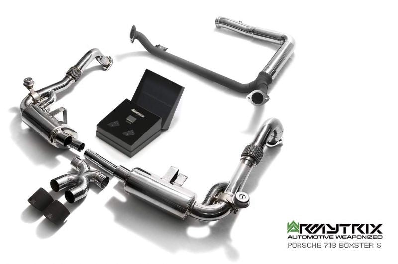 Výfukový systém Armytrix pro Porsche 718 Cayman (2016-present) valvetronic exhaust system