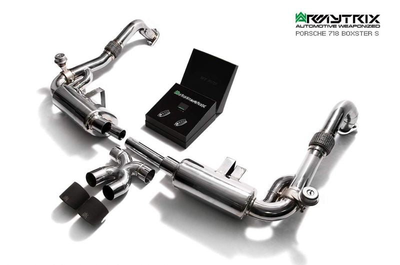 Armytrix exhaust system for Porsche 718 Boxster (2016-present) valvetronic exhaust system