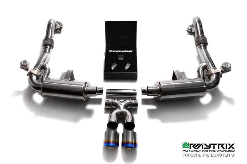 Armytrix exhaust system for Porsche 718 Boxster (2016-present) valvetronic exhaust system