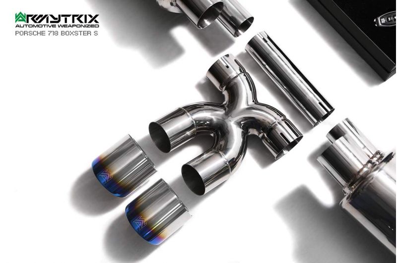 Armytrix exhaust system for Porsche 718 Boxster (2016-present) valvetronic exhaust system