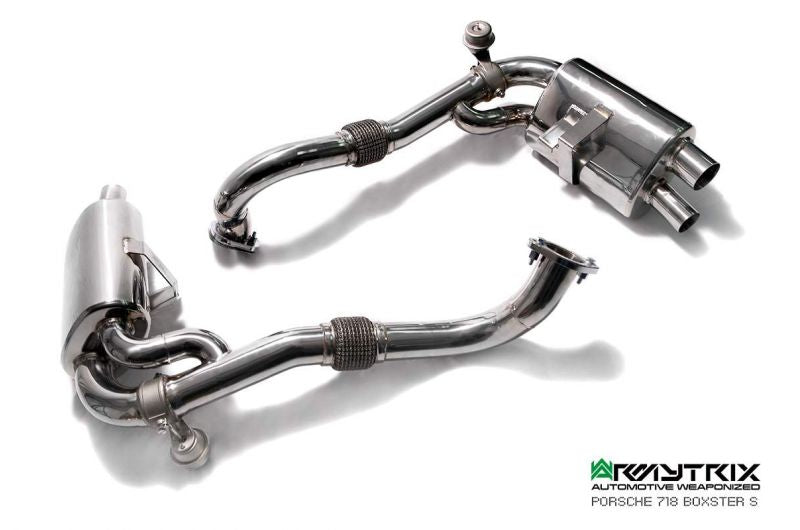 Armytrix exhaust system for Porsche 718 Cayman (2016-present) valvetronic exhaust system