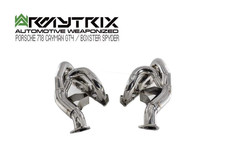 Armytrix exhaust system for Porsche 718 Cayman GT4 (2019-present) valvetronic exhaust system