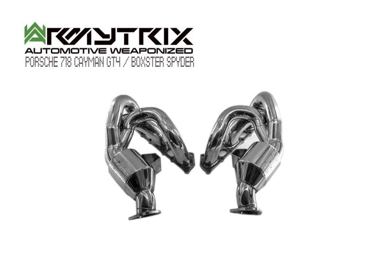 Armytrix exhaust system for Porsche 718 Cayman GT4 (2019-present) valvetronic exhaust system