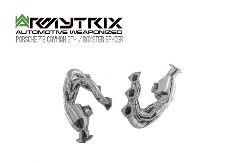 Armytrix exhaust system for Porsche 718 Cayman GT4 (2019-present) valvetronic exhaust system