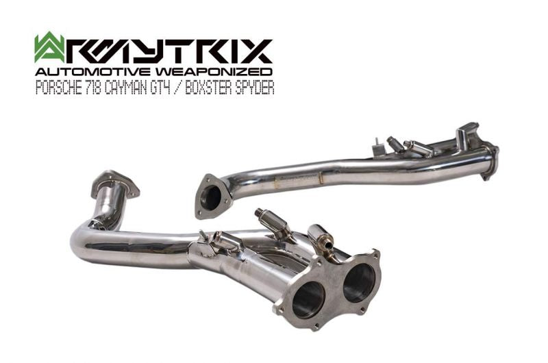 Armytrix exhaust system for Porsche 718 Cayman GT4 (2019-present) valvetronic exhaust system