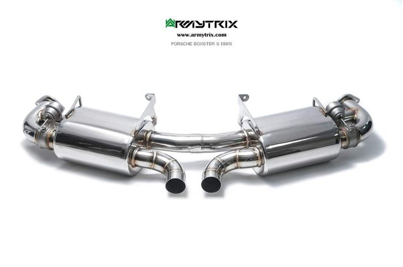 Armytrix exhaust system for Porsche 981 Cayman S/GTS/GT4 (2012-2016) valvetronic exhaust system