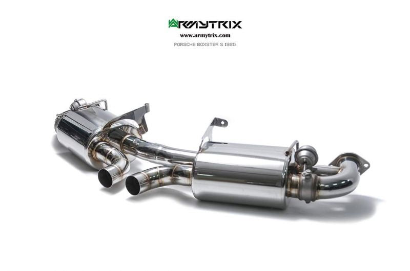 Armytrix exhaust system for Porsche 981 Cayman S/GTS/GT4 (2012-2016) valvetronic exhaust system