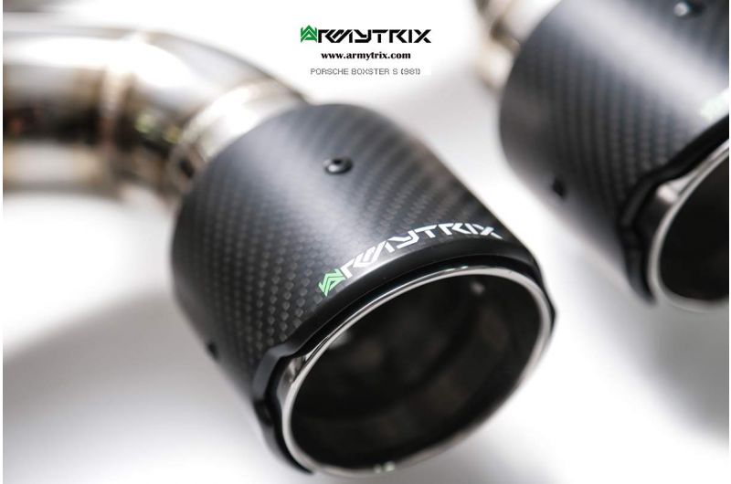 Výfukový systém Armytrix pro Porsche 981 Cayman S/GTS/GT4 (2012-2016) valvetronic exhaust system