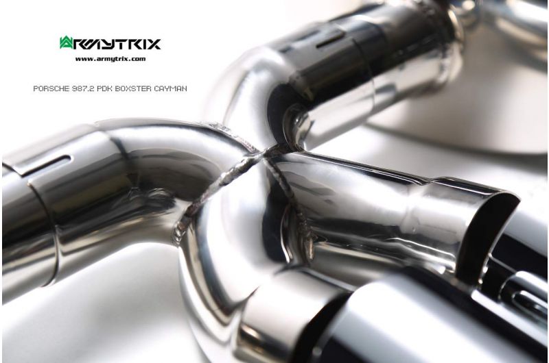 Armytrix exhaust system for Porsche Cayman 987.2 PDK (2009-2012) valvetronic exhaust system