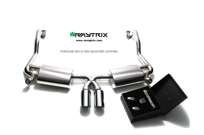 Výfukový systém Armytrix pro Porsche Boxster 987.2 PDK (2009-2012) valvetronic exhaust system