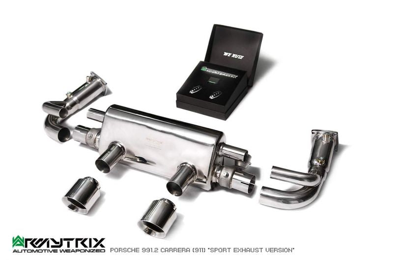 Armytrix exhaust system for Porsche 911 Carrera 991.2 S /4 /4S /GTS (2016-2019) valvetronic exhaust system