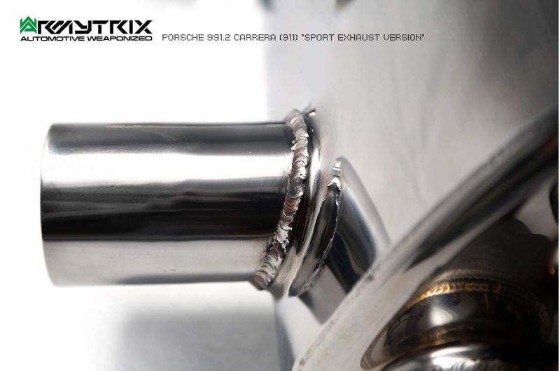 Armytrix exhaust system for Porsche 911 Carrera 991.2 S /4 /4S /GTS (2016-2019) valvetronic exhaust system