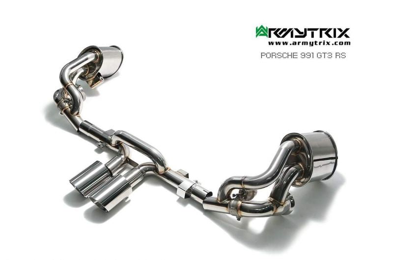 Výfukový systém Armytrix pro Porsche 911 991 GT3 / GT3 RS (2013-2020) valvetronic exhaust system