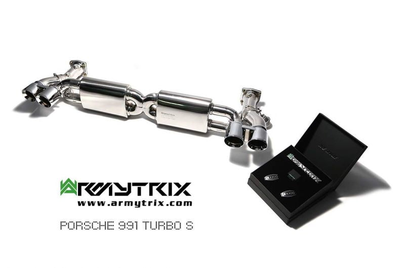 Armytrix exhaust system for Porsche 911 Turbo 991.1 Turbo S (2013-2015) valvetronic exhaust system