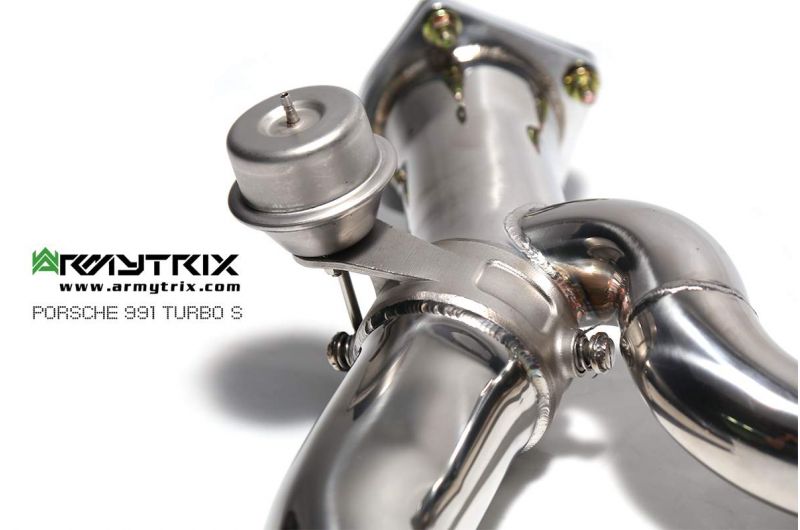 Armytrix exhaust system for Porsche 911 Turbo 991.1 Turbo S (2013-2015) valvetronic exhaust system