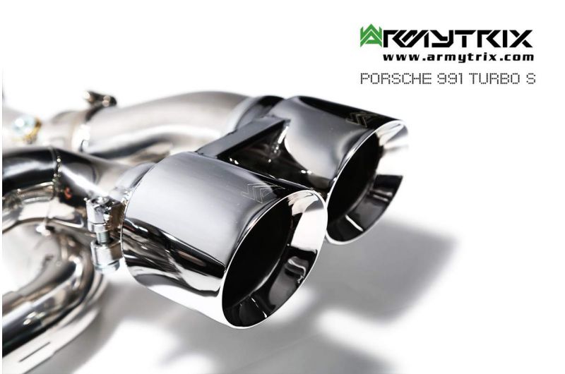 Armytrix exhaust system for Porsche 911 Turbo 991.1 Turbo S (2013-2015) valvetronic exhaust system