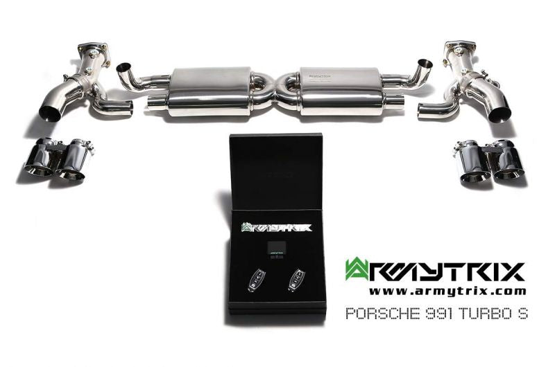 Armytrix exhaust system for Porsche 911 Turbo 991.1 Turbo S (2013-2015) valvetronic exhaust system