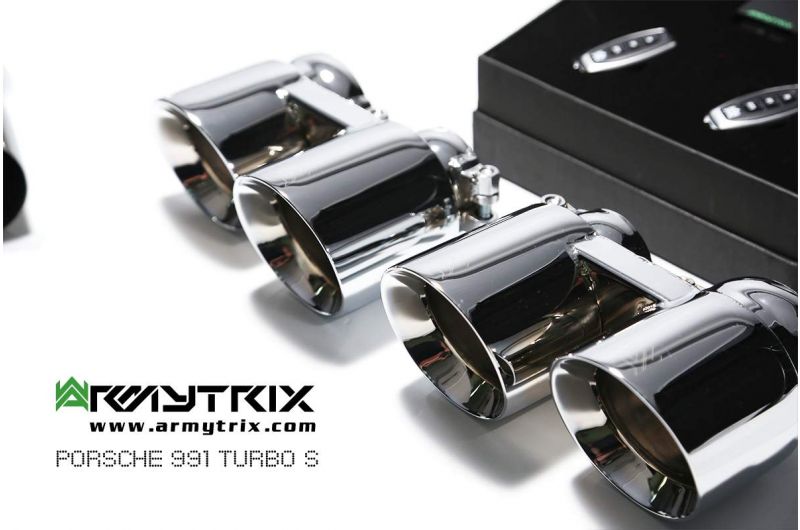 Výfukový systém Armytrix pro Porsche 911 Turbo 991.1 Turbo S (2013-2015) valvetronic exhaust system