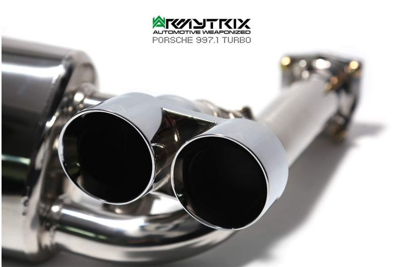 Armytrix exhaust system for Porsche 911 Turbo 997.1 Turbo (2006-2008) valvetronic exhaust system