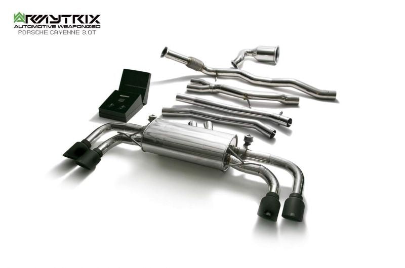 Armytrix exhaust system for Porsche Cayenne E3 3.0 Turbo (2018-present) valvetronic exhaust system