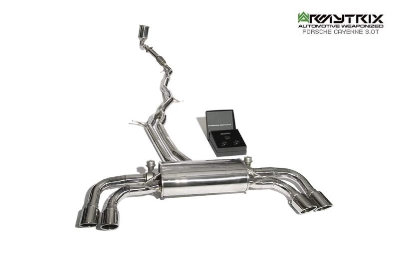 Armytrix exhaust system for Porsche Cayenne E3 3.0 Turbo (2018-present) valvetronic exhaust system