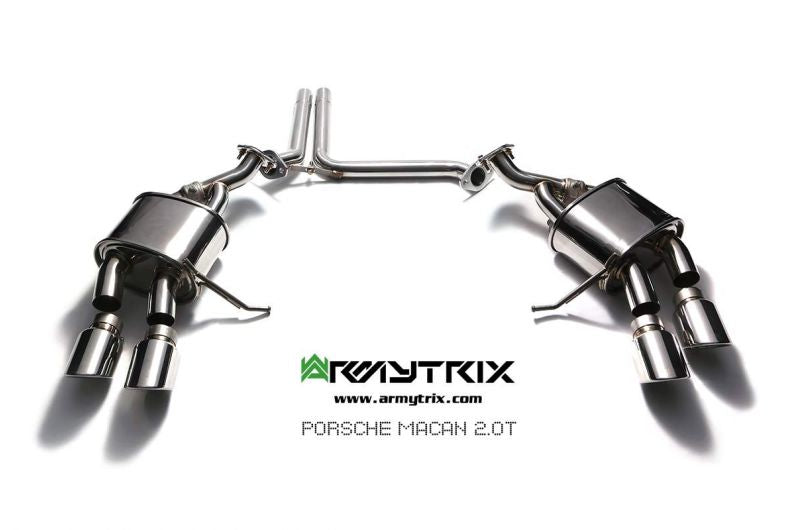 Armytrix exhaust system for Porsche Macan 2.0 Turbo (2014-2018) valvetronic exhaust system