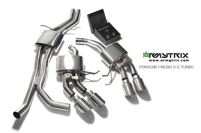 Armytrix exhaust system for Porsche Macan Turbo 3.6 V6 Turbo (2014-2018) valvetronic exhaust system